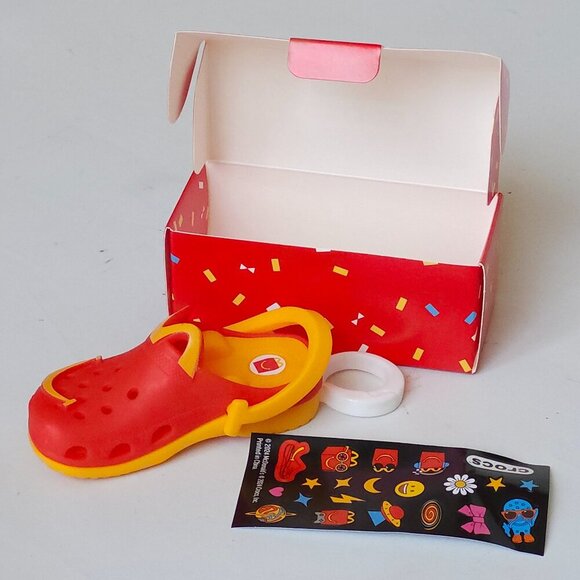 McDonalds x Crocs MINI Crocs Happy Meal Toy Key Chain BNIP GOLDEN ARCHES #1 - Picture 1 of 15